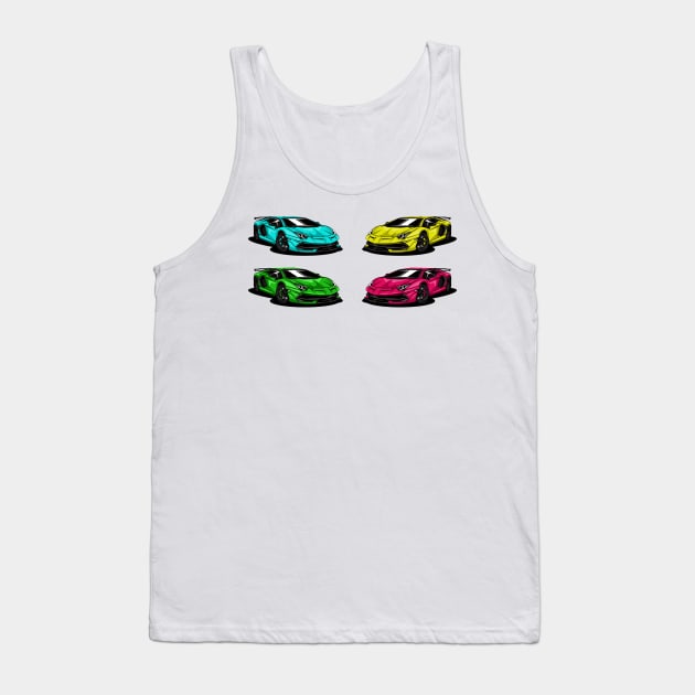 Lamborghini Aventador SVJ Tank Top by Car_Designer